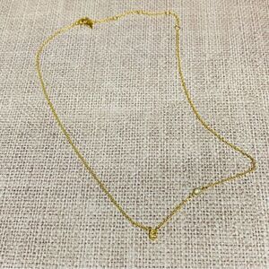 Hummingbird‎ Gold Dainty Initial E Crystal Necklace
